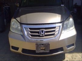 2008 HONDA ODYSSEY, GOLD, EX-L MODEL, 3.5L, AT, FWD,  A25176